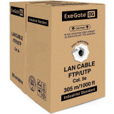 Бухта ExeGate UTP4-C5e-CCA-S26-IN-PVC-GY-305, 305м (EX261518RUS)